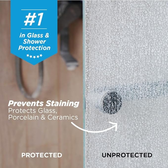 Invisible Shield Protective Glass Shower Coating for Showers, Mirrors, Windows, Tile to Repel Soap Scum and Hard Water Minerals for Easier Cleaning (2 Pack) 16 oz
