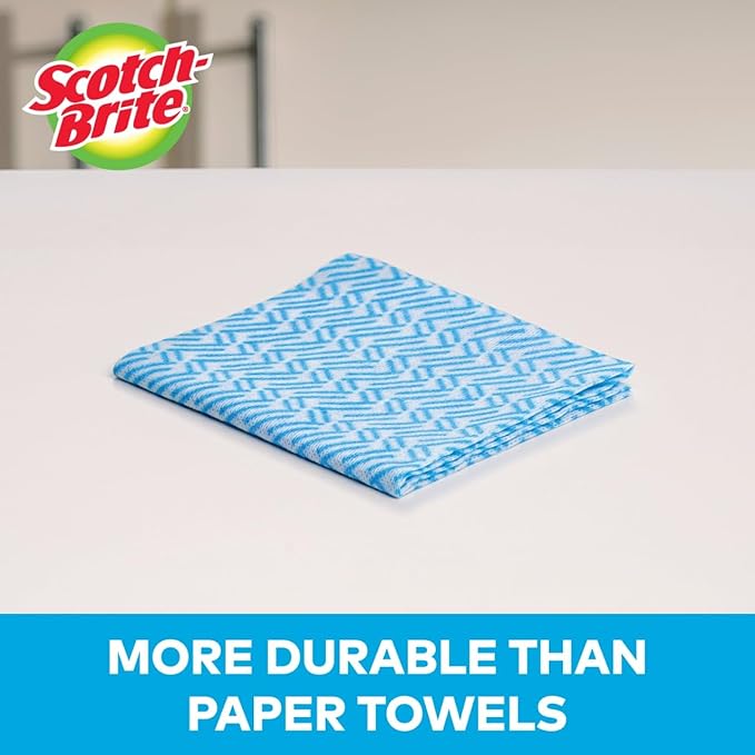 Scotch-Brite Multi-Purpose Wipes, 6 Rolls, 40 Sheets Per Roll, 240 Sheets Total