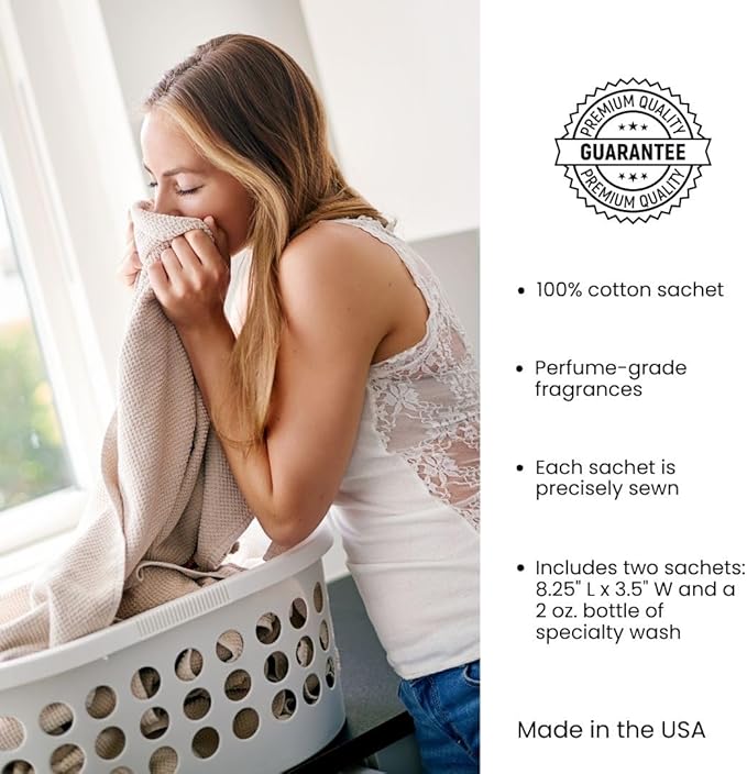 Le Blanc® Portfolio Double Pack Dryer Sachet - Luxury Scented Fabric Sachet for Your Dryer (1 Pack)