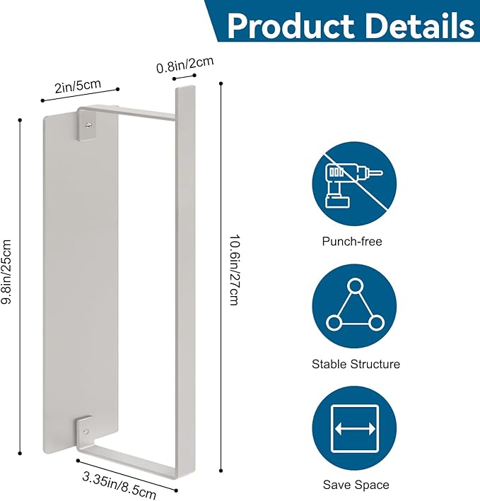 Magnetic Hanger Organizer, Strong Magnetic Hanger Holder for Laundry Room Washer, Capacity Upgrade Hangers Storage Stacker Holds up to 40 Metal Hangers White 1Pack