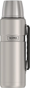 THERMOS Stainless King Vacuum-Insulated Beverage Bottle, 40 Ounce, Matte Stainless Steel