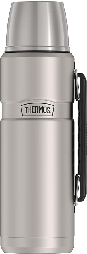 THERMOS Stainless King Vacuum-Insulated Beverage Bottle, 40 Ounce, Matte Stainless Steel