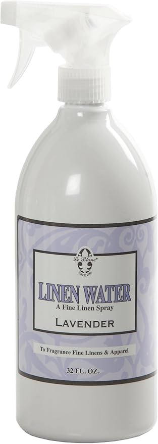 Le Blanc® Lavender Linen Water – Luxury Spray for Refreshing Textiles and Apparel- 32 oz. (1 pack)
