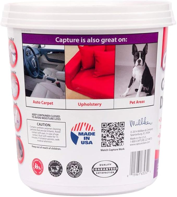 Capture Carpet & Rug Dry Cleaner (2.5lb) Spot and Stain Remover (32 oz), Couch, Sofa Cleaner and Stain Remover - Bundle