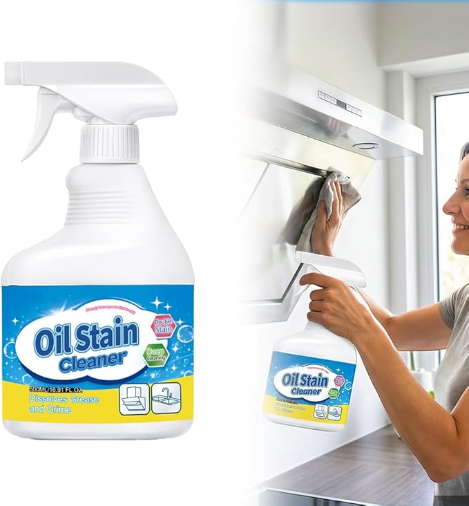 500ml Heavy-Duty Kitchen Degreaser Foam Spray, Powerful Kitchen Grease Cleaner, Multipurpose Grease Cleaner Spray for Pots, Pans, Countertops & Appliances, Heavy Oil Stain Cleaner (1pcs)