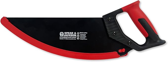 Spear & Jackson Insulation Saw, Predator Range 14" Carbon Steel Blade for Clean, Airborne-Particle Reducing Cuts in Foam and Fiberglass Insulation