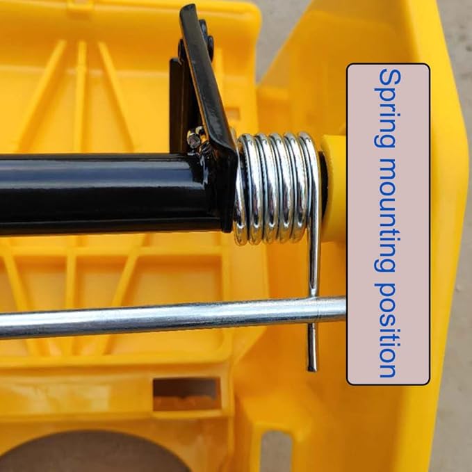 2 Pack Water Press Spring Replacement for Commercial Mop Bucket Side-Press Wringer Torsion Springs for Combo on Wheels Heavy Duty Business Floor Cleaning Mopping Buckets Accessories