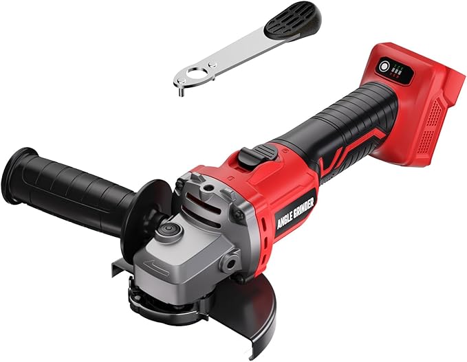 Angle Grinder 4-1/2" Cordless for Milwaukee 18V/M18 Battery, 6 Variable Speed Power Grinder, Brushless Angle Grinder Power Tools For Cutting Grinding Polishing (Tool Only)