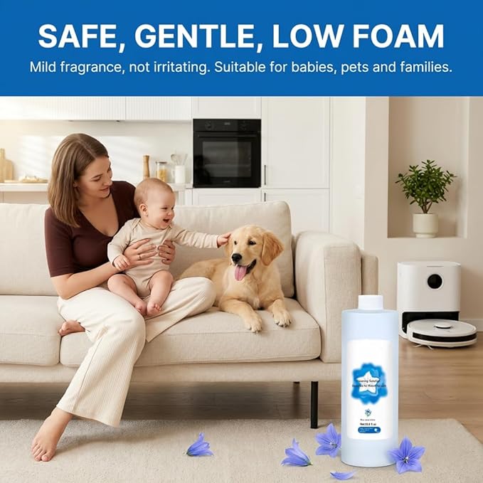 1L Floor Cleaner,Compatible with ECOVACS DEEBOT T30S COMBO / T30S / X2 COMBO / X2 OMNI / T20 OMNI / X1 OMNI / X1 TURBO / T10 OMNI / X9 Pro OMNI,Deep Cleans for Multiple Hard Floors.(1 bottle)