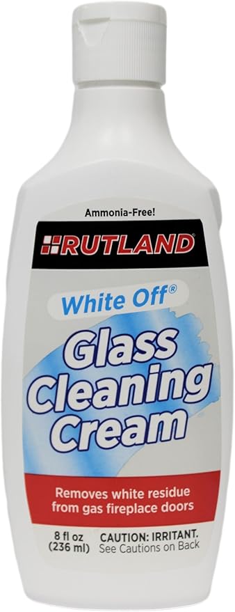 Rutland White Off, Gas Fireplace Glass Cleaner Cream, 8 Fl Oz