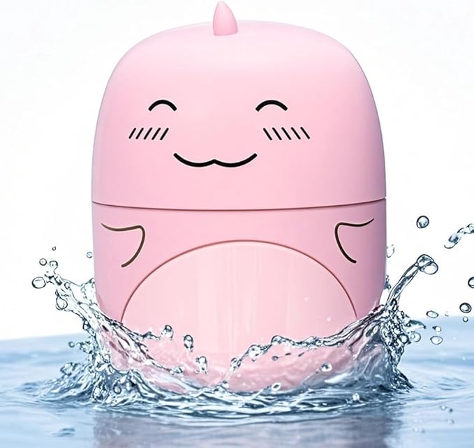 Cute Dinosaur-Shaped Toilet Bowl Cleaner Bottle, Bathroom Toilet Tank Cleaner with Peach Scent,One bottle lasts for 90 days (1, red)