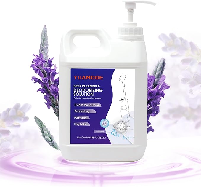 Deep Cleaning & Deodorizing Solution, 85FL OZ/2.5L, Designed for Tineco, Compatible with Floor One Series & iFloor Series (EXCEPT Steam series), Lavender Fragrance