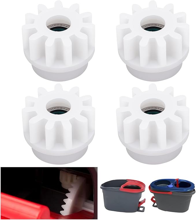 Pedal Bearing Replacement for OCedar Mop Bucket - Easy Fix for O-Cedar Easywring Bucket System - One Way Clutch Gear Sprockets Spin Mop Replacement Parts for 90% Rotation Mop Bucket(4Pcs)