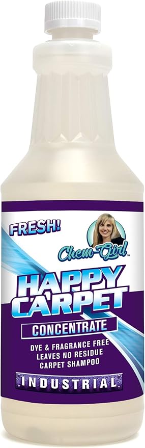 Premium Concentrate Carpet Shampoo, Removes Stains & Odors from Rugs, Mats & Upholstery, Deep Pet Spot Cleaner, Bissell & Hoover Steam Compatible | 1 Quart