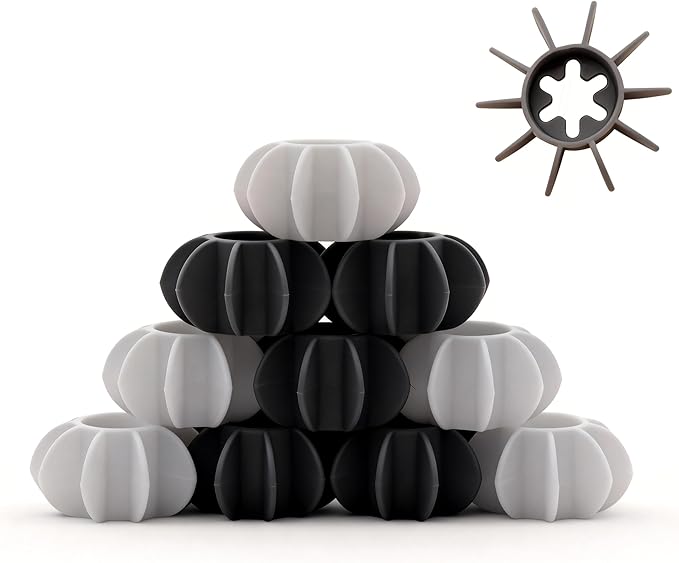 10 Pack Reusable Laundry Balls for Washing Machine, Small Dryer Balls to Prevent Clothing Entanglement & Adhesion, Anti-Static Fabric Softener, Reduces Wrinkles, Protects Clothes(1.6x1.6x0.8 in)