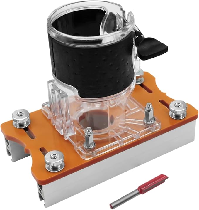 Router Trimmer Tool, Portable Adjustable Router, Wood Cutting Accessory with 2 in 1 Function, Electric Hand Machine with Precision Design, Woodworking Equipment, Kit for Home Yard Craft Repair