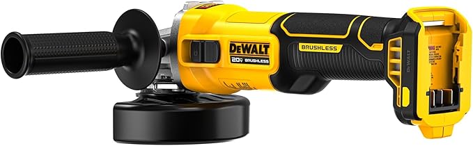 DEWALT 20V MAX Cordless 4 1/2 Inch Slide-Switch Power Angle Grinder, Bare Tool Only (DCG407B)