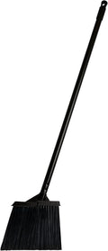 Janico 4051 Bristles Lobby Angle Broom, Flagged Bristles, Metal Handle,Black