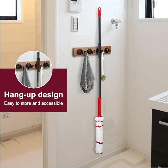 KeFanta Self Wringing Mop for Floor Cleaning, Microfiber Floor mop with 57 " Long Handle, Easy Wringing Mops for Kitchen Hardwood Bathroom Garages Warehouses Vinyl Tile Laminate Home Office