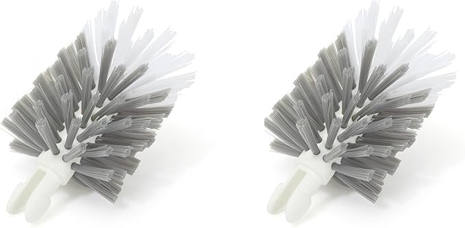 Full Circle Clean Reach Bottle Brush Refill – Replaceable Heads for Deep Cleaning Water Bottles, Baby Bottles, and Tumblers, 2pk