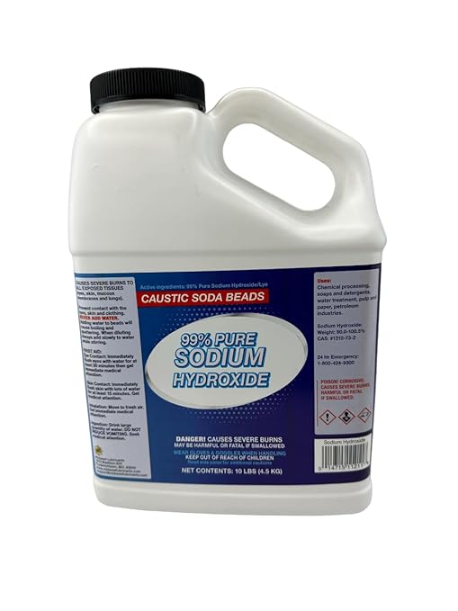 Sodium Hydroxide - Lye (Caustic Soda Beads) 10lb
