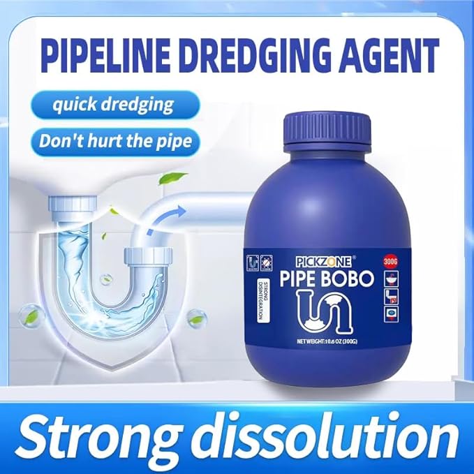 Pipe Bobo Drain Cleaner 2PCS, Drain Opener,Powerful Unclogging, Clog Remover, Shower, Tub, Compatible with All Pipe Materials