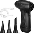 Rechargeable Compressed Air Duster for PC Computer, Cordless Mini Air Blower Portable, Super Powerful Dust Blower Speed Adjustable, Air Duster for Home, Outdoor, Leaf, Keyboard