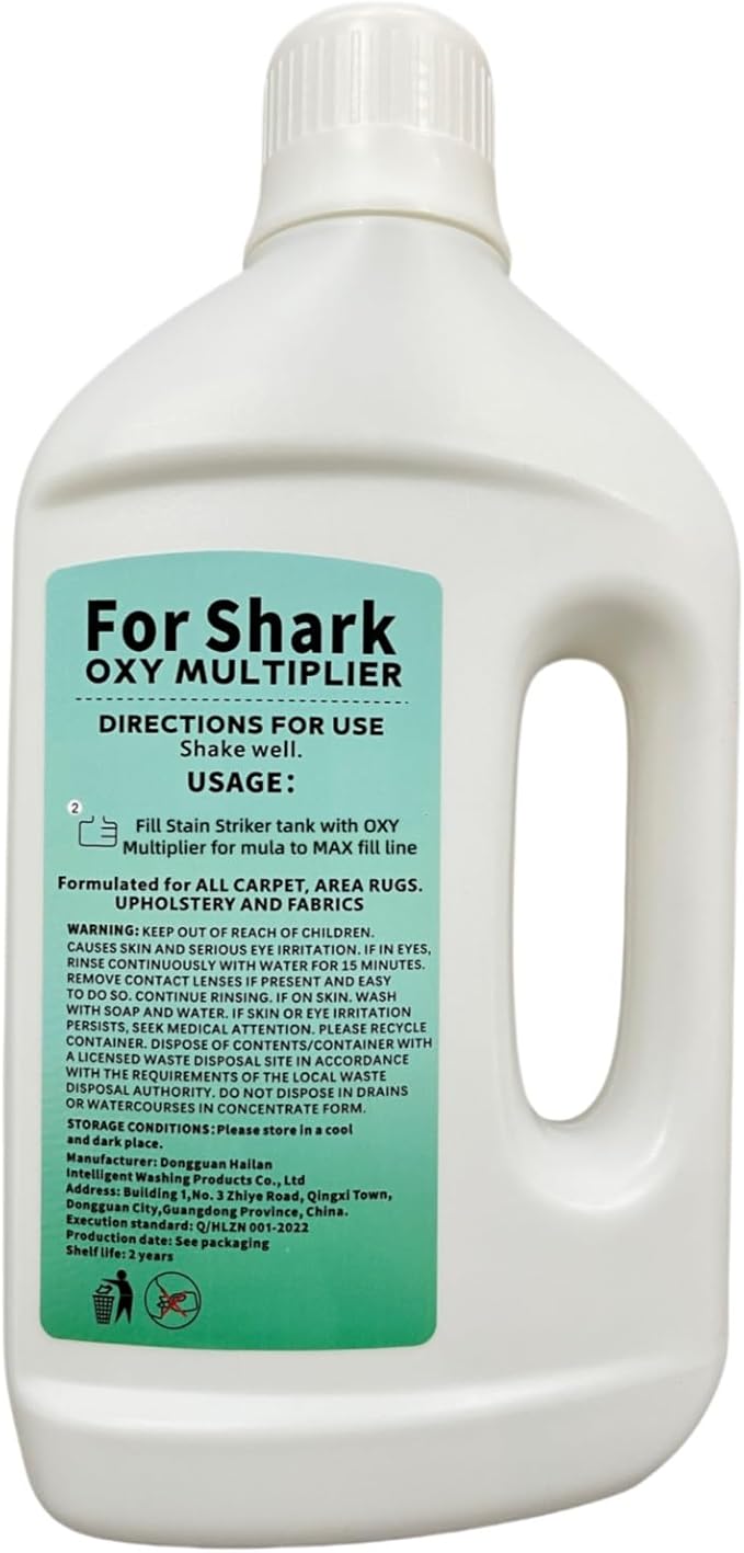 1L Stain & Odor Remover, Carpet Cleaner. Compatible With Shark All Upright And Compact Deep Carpet Cleaners(2 PCS)
