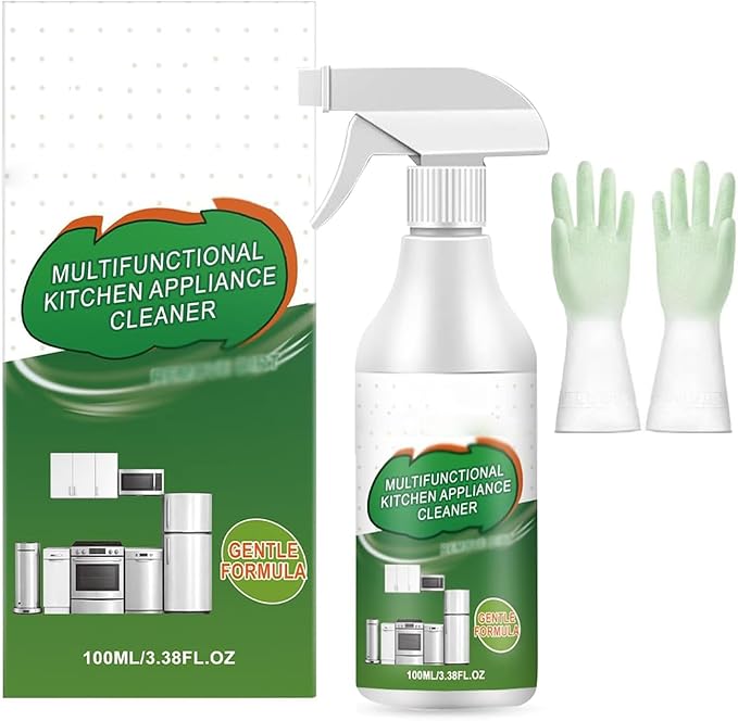 Multi-Purpose Enzyme Foam Cleaner, Kitchen Cleaner Stain Remover Spray, Multipurpose Kitchen Appliance Cleaner for Appliance/Hold/Oven/Stove/Sink Range Hood (1pcs)