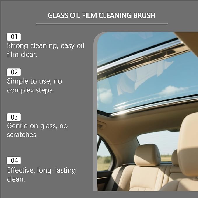 Q4 Glass Guard,Auto Glass Side Window Oil Film Removal Cleaner,Automotive Handheld Oils Flmr Cream,Windshield Oil FilmGlass Emulsion Remover for Car Windows (3PCS)