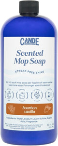 CANDE Mop Soap - Highly Scented Mop Soap, Luxury Floor Cleaner, Premium Fragranced Floor, Streak-Free Shine, 32 oz (Bourbon Vanilla)