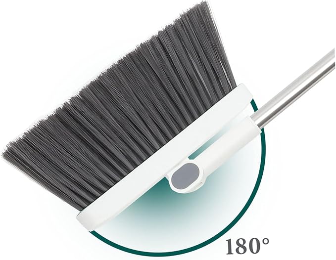 Cabilock 1set Broom and Dustpan Combination Lightweight Easy Storage Essential Home Cleaning Accessory