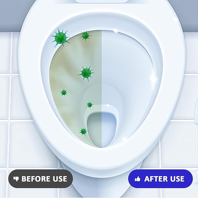 Coldcool Toilet Bowl Cleaner Tablets - 20 Pack, Long-Long-lasting Toilet Cleaner, Pine Scent.