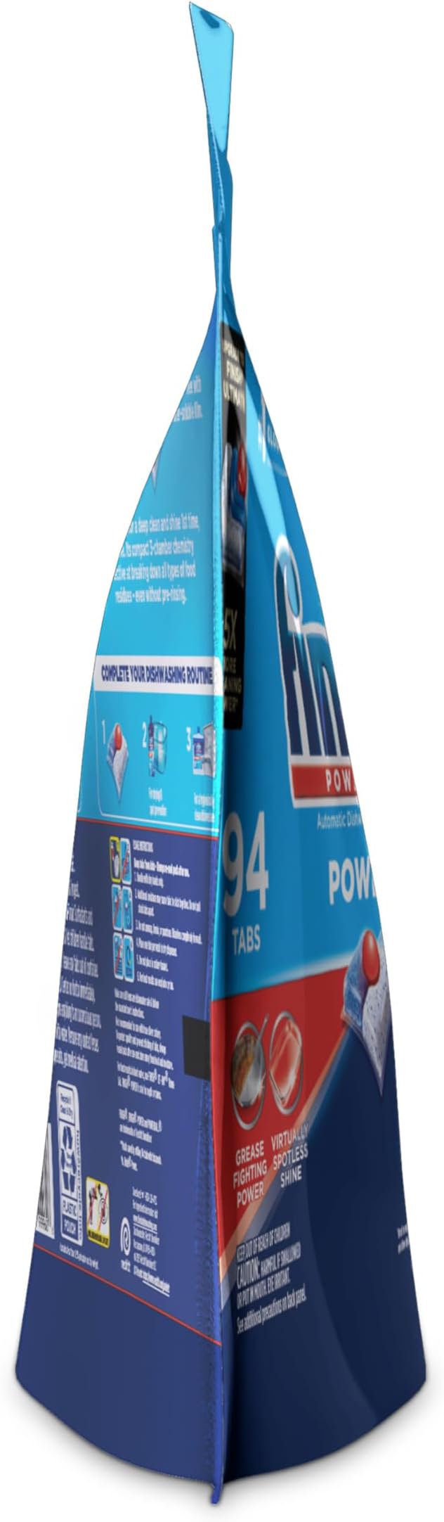 Finish Power Dishwasher Pod, No Pre-Rinse Dishwasher Detergent, Dishwasher Tabs For Deep Clean & Shine with Degreasing Power, 94 Count