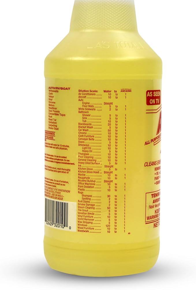 La's Totally Awesome All Purpose Cleaner Spray – 24oz (Pack of 1) Heavy Duty Multi-Surface Degreaser & Stain Remover – Ready-to-Use Cleaning Spray for Kitchen, Bathroom, Floors, Auto & More