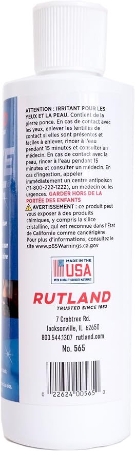 Rutland White Off, Gas Fireplace Glass Cleaner Cream, 8 Fl Oz