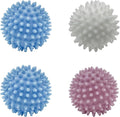 Laundry Balls, 4Pcs PVC Laundry Scrubbing Balls for Washing Machine, 2.5In Reusable Washer Laundry Dryer Balls for Reducing Clothing Wrinkles, Better Clean (4)