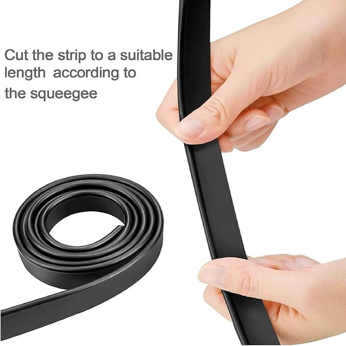 Squeegee Replacement Silicon Rubber Blade for Shower Doors, Window, Glass Cleaning, 41 Inch