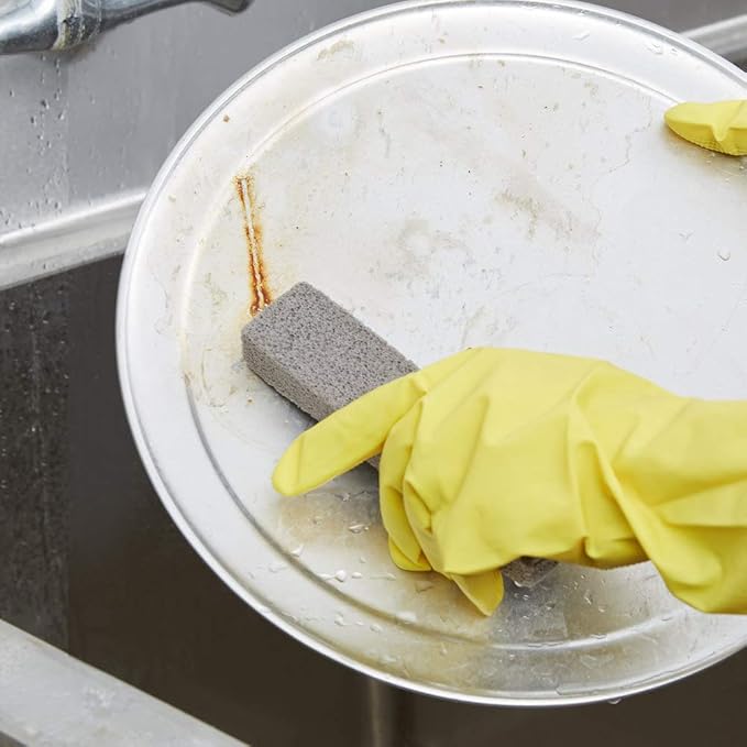 PUMIE Heavy Duty Scouring Sticks, By United States Pumice Co, Cleans Porcelain, Ceramic Tile, Concrete Masonry and Iron, Institutional Pack of 12 Bars, UPM 12
