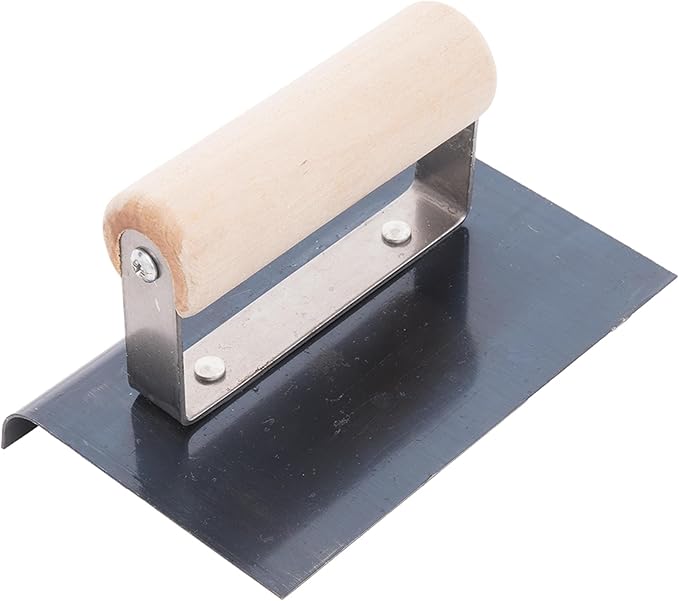 MARSHALLTOWN QLT Blue Steel Hand Edgers, Wood Handle, 152mm Length, 102mm Width, 19mm Radius, 22mm Lip, CE558B