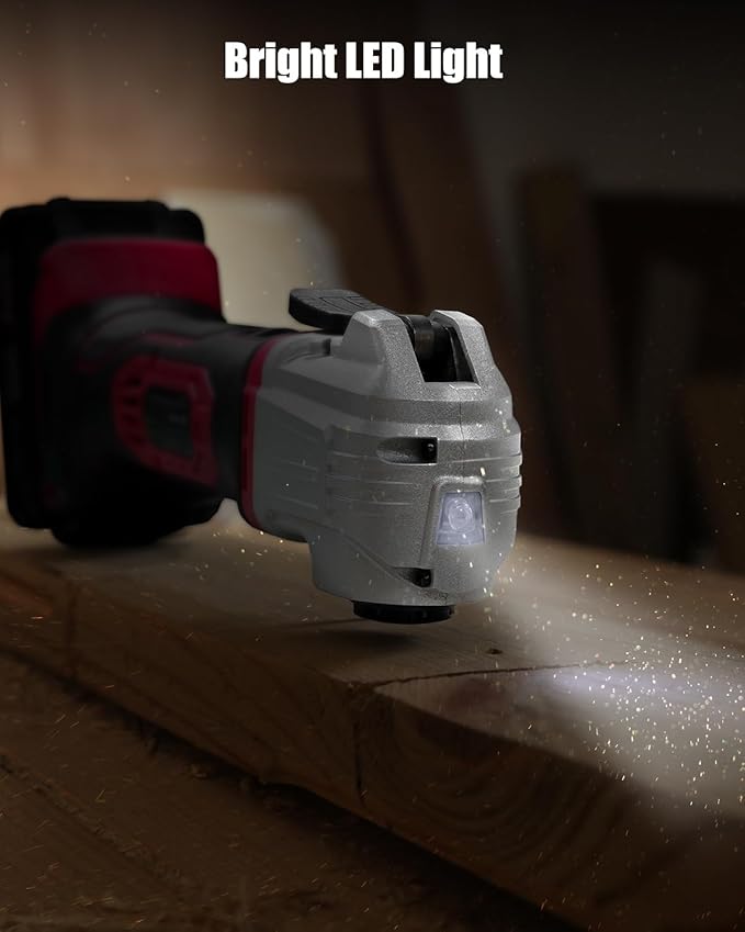 AVID POWER Cordless Oscillating Tool 20V Battery Powered Oscillating Multitool with 2.8° Oscillation Angle, Variable Speed Oscillating Saw w/ 31Pcs Accessories for Scraping/Cutting & Sanding