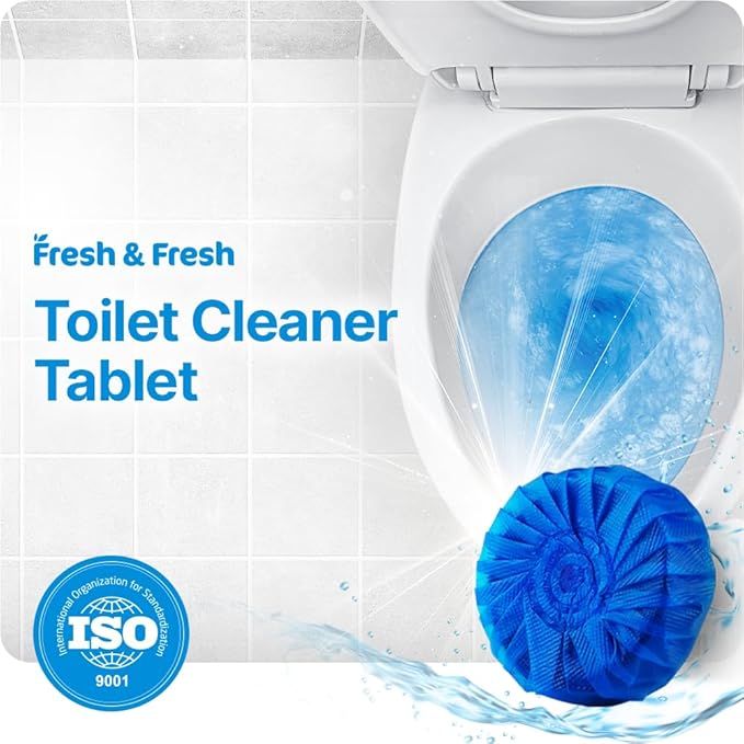 Disposable Toilet Bowl Cleaners(15 Tablets) Odor Eliminator, Fresh Scent, Multipurpose Residential and commercial Toilet Cleaners 2-3 week Lasting Toilet Bowl Cleaner