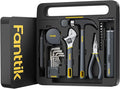 Fanttik S1 NEX Studio Electric Screwdriver Tool Kit, 3 Torque Settings, Max 6N.m, 10 Magnetic Bits, 7 Types Tools, Hex Keys, Spanner, Claw Hammer, Household Tool Kits for Home Repairs, Idea DIY