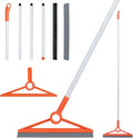 MAVRIZ Air Broom with Removable Rubber Strip and Broom Bristle, Squeegee Broom for Indoor Cleaning, Multifunctional Floor Squeegee for Dust, Hair, Liquids