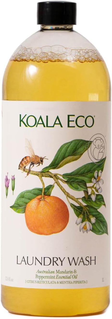 Koala Eco Laundry Wash - with Australian Mandarin and Peppermint Essential Oil - 33.8oz