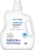 ATTITUDE Liquid Laundry Detergent, EWG Verified, HE Compatible, Plant-Based & Vegan, Natural Laundry Soap, Wildflowers, 80 Loads, 67.6 Fl Oz