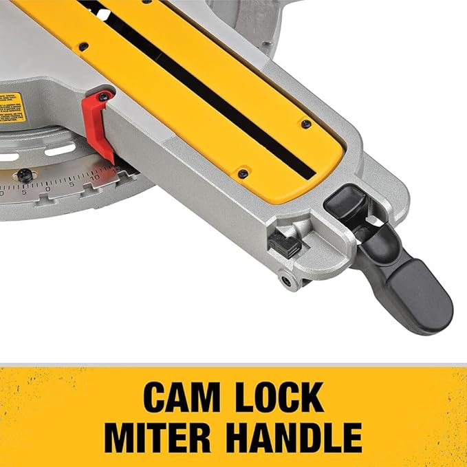 DEWALT Miter Saw, 12-inch Double Bevel Sliding Compound Miter Saw with XPS LED Shadow Light System, Includes Blade Wrench, Material Clamp and Dust Bag (DWS780)