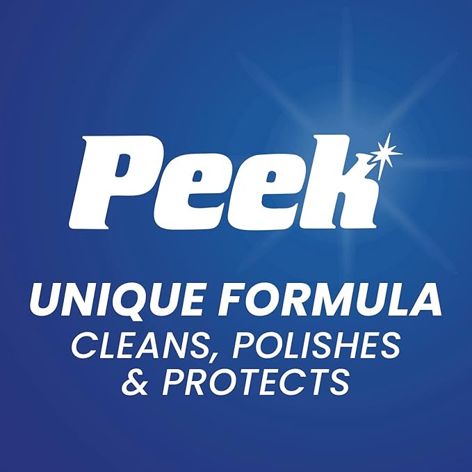 Tri-Peek Peek Polish, Multipurpose Metal Cleaner, Polish and Protect All Metals & Fibreglass, Aluminum, and Chrome Metal Polisher, Silverware, Glass & Acrylics Cleaner, 250ml (9.83 oz) Canister