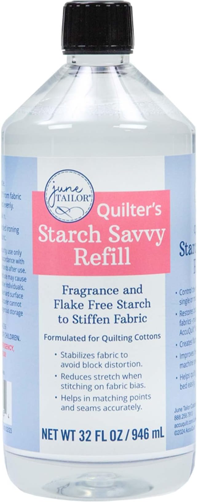 June Tailor Quilter's Starch Savvy + Liter Refill