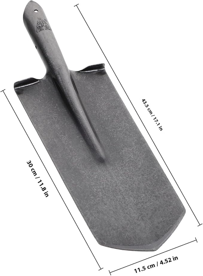 Heavy Duty Gardening Spade and Mini Shovel for Planting with Manganese Steel Blade, Narrow Tip, Thickened Garden Hand Tool for Lawn and Soil Digging